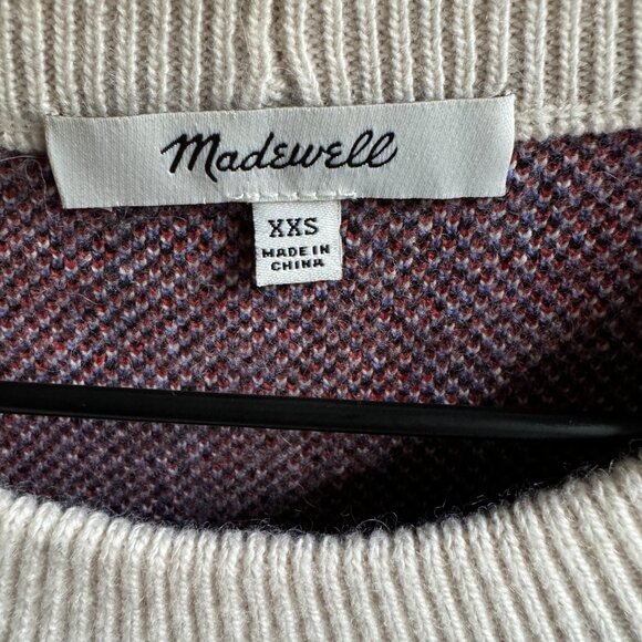 Madewell Cherry Jacquard Super Soft Pullover Sweater Size XXS - Picture 2 of 9